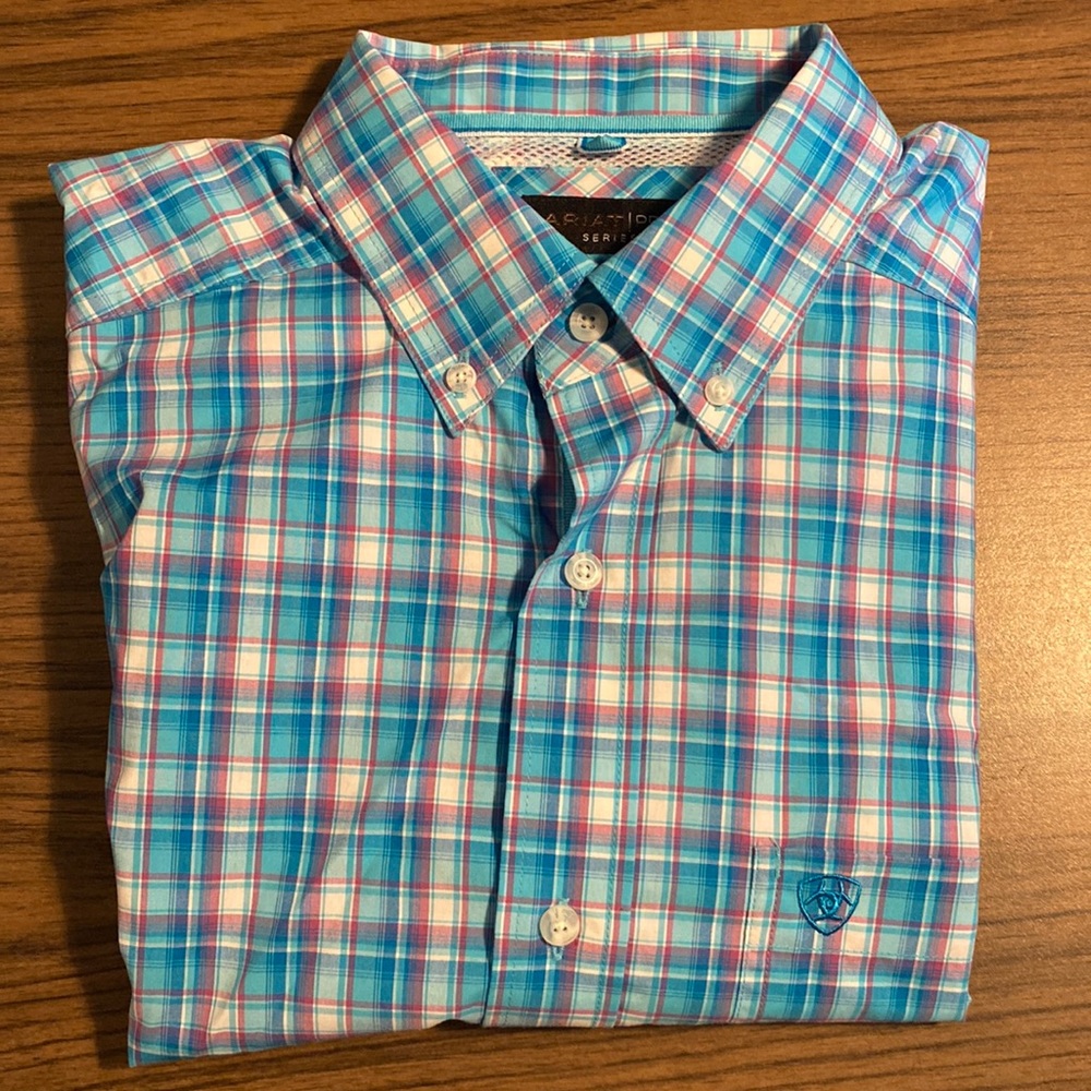 Ariat Pro Series Men’s ShortSleeve Western Shirt _NEW